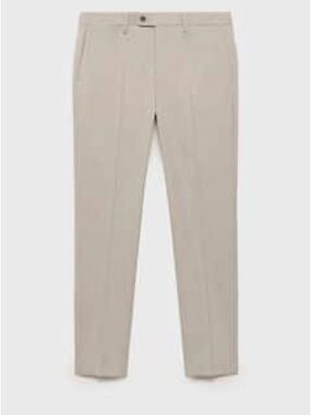 Mango Slim Chinos in Light Beige